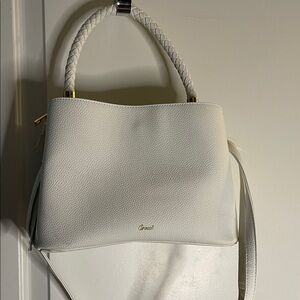 Crossi Ivory Textured Shoulder Bag, NWT